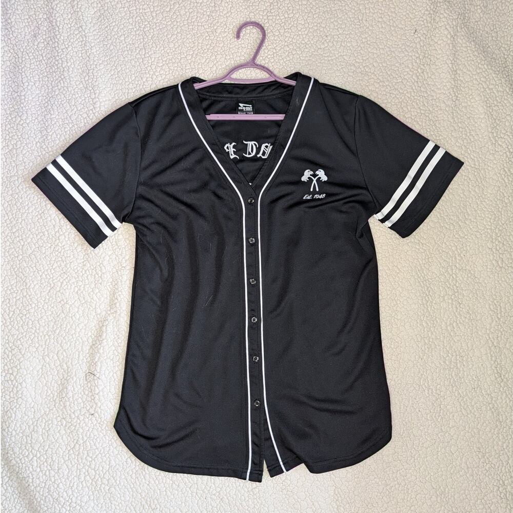 In-N-Out Burger Baseball Jersey - Women's XL (Black) - Official Store Merch